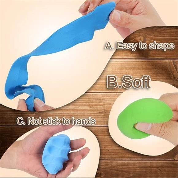 Modeling Clay Kit - 50 Colors Air Dry Magic Clay, Safe and Nontoxic for Kids - Picture 5 of 6